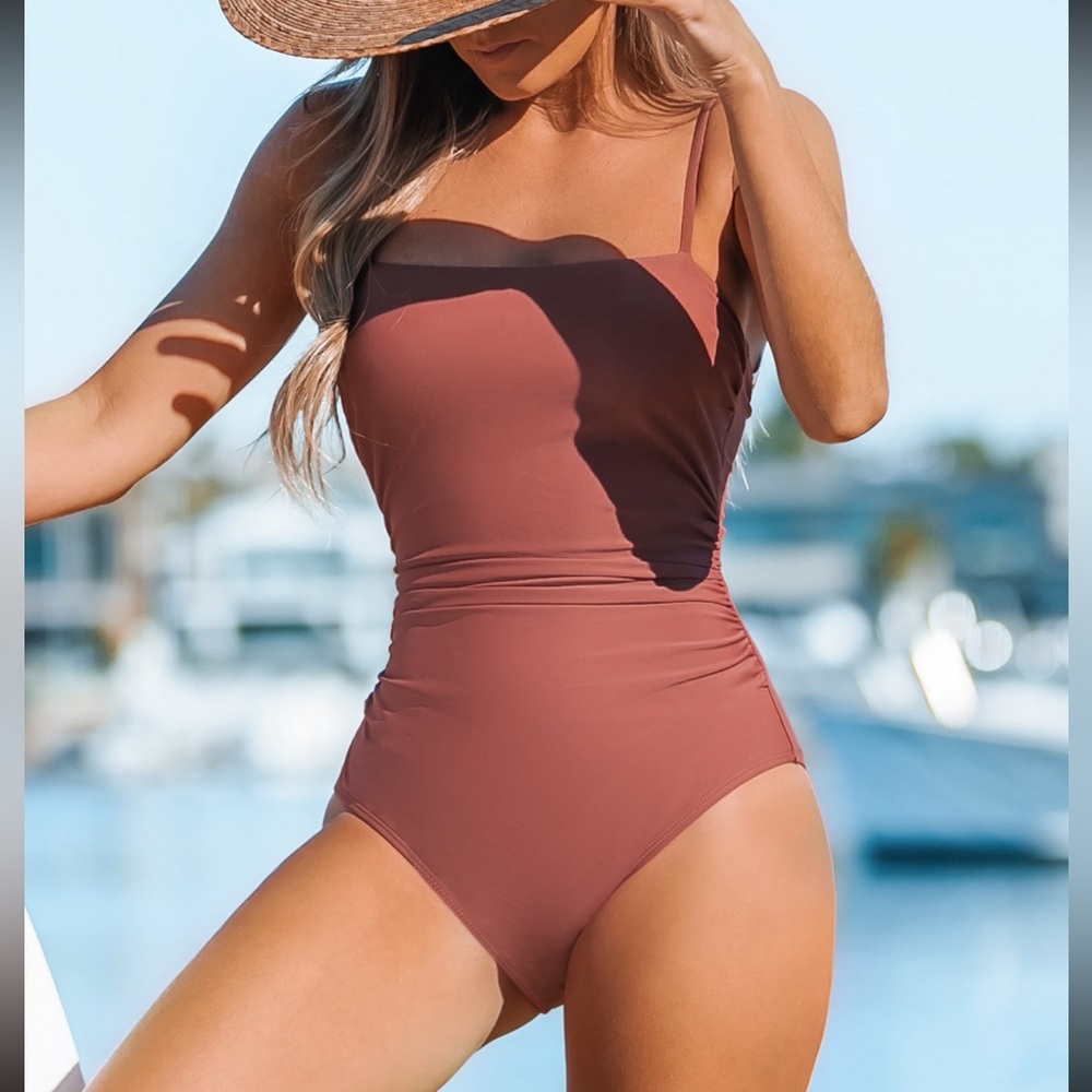Cupshe Strappy Cutout One Piece Swimsuit Size L